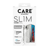 CARE by PanzerGlass iPhone Duo SL1M Case - Transparent / White