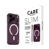 CARE by PanzerGlass iPhone 18 Pro SL1M Case| MagSafe Compatible, 1mm Thin Transparent Slim Case, Never-Yellowing Nano Technology, Recycled Plastic, Lightweight Scratch Protection - Clear