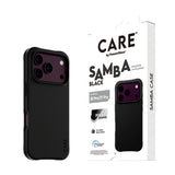 CARE by PanzerGlass iPhone 18 Pro SAMBA Case | MagSafe Compatible, Slim Fashion Case, Flexible Impact-Absorbing Sidewalls, Recycled Plastic, Protective Camera Bezel - Black