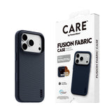 CARE by PanzerGlass iPhone 18 Pro FUSION Fabric Case | MagSafe Compatible, Stain-Resistant Woven Fabric, Internal Shock Protection, Recycled Plastic, Premium Grip - Blue