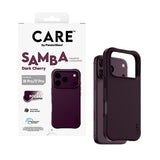 CARE by PanzerGlass iPhone 18 Pro SAMBA Case | MagSafe Compatible, Slim Fashion Case, Flexible Impact-Absorbing Sidewalls, Recycled Plastic, Protective Camera Bezel - Burgundy