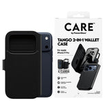 PanzerGlass iPhone 17 Pro Tango 2-in-1 Folio, Leather Wallet + Detachable Case w/ MagSafe, 4x Card Slots, Full 360 Drop & Scratch Protection, Magnetic Wireless Charging Easy Install, Black