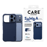CARE by PanzerGlass iPhone 18 Pro SAMBA Case | MagSafe Compatible, Slim Fashion Case, Flexible Impact-Absorbing Sidewalls, Recycled Plastic, Protective Camera Bezel - Blue