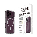 CARE by PanzerGlass iPhone 18 Pro URBAN EXPORER Case | MagSafe Compatible, Strong Drop Protection, Slim Protective Design, Recycled Plastic, Raised Camera & Screen Edges - White/Transparent