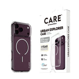 CARE by PanzerGlass iPhone 18 Pro Max URBAN EXPORER Case | MagSafe Compatible, Strong Drop Protection, Slim Protective Design, Recycled Plastic, Raised Camera & Screen Edges - White/Transparent
