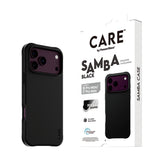 CARE by PanzerGlass iPhone 18 Pro Max SAMBA Case | MagSafe Compatible, Slim Fashion Case, Flexible Impact-Absorbing Sidewalls, Recycled Plastic, Protective Camera Bezel - Black