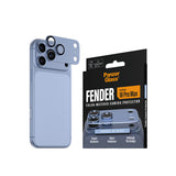 PanzerGlass iPhone 18 Pro Max FENDER Camera Protector | Full Camera Island Protection, Matte Aluminum Frame, Tempered Glass Lens Guard, Color-Matched, Scratch & Impact Protection, Blue