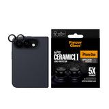 PanzerGlass Hoops Ceramic Camera Lens Protector for iPhone Duo | Ceramic Glass, Aluminum Frame, Scratch & Shock Resistant, Easy Applicator