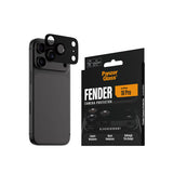 PanzerGlass iPhone 18 Pro FENDER Camera Protector | Full Camera Island Protection, Matte Aluminum Frame, Tempered Glass Lens Guard, Color-Matched, Scratch & Impact Protection, Black