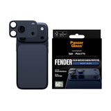 PanzerGlass Fender Camera Protector for iPhone 17 Pro| Lens Camera Protector, Additional Bezel Strength, Non-Fading Color Match Estate, Easy Install - Deep Blue