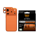 PanzerGlass Fender Camera Protector for iPhone 17 Pro| Lens Camera Protector, Additional Bezel Strength, Non-Fading Color Match Cosmic, Easy Install - Cosmic Orange