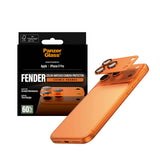 PanzerGlass Fender Camera Protector for iPhone 17 Pro| Lens Camera Protector, Additional Bezel Strength, Non-Fading Color Match Cosmic, Easy Install - Cosmic Orange
