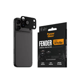 PanzerGlass iPhone 18 Pro Max FENDER Camera Protector | Full Camera Island Protection, Matte Aluminum Frame, Tempered Glass Lens Guard, Color-Matched, Scratch & Impact Protection, Black