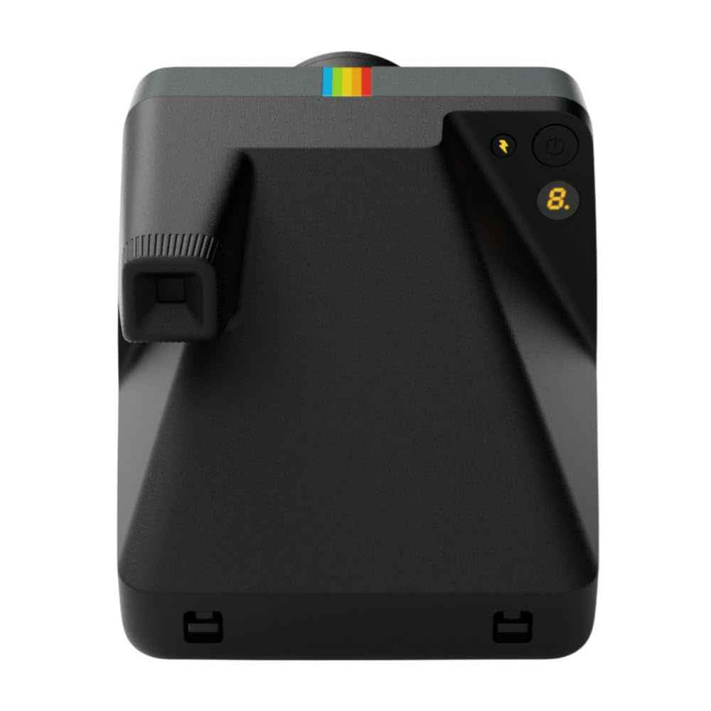 Polaroid Now Generation 3 Starter Set | Iconic Analog Instant Camera with Autofocus 2-Lens System, Double Exposure, Self-Timer, USB-C Charging | Includes Color i-Type Film Black