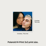 Polaroid Hi-Print Paper Cartridge| 3x3-inch 30pcs Photo Sheets, Studio Quality Square Print, Fast 50-Sec Print from Smartphones, Works with Hi-Print Pocket Photo Printer 3x3