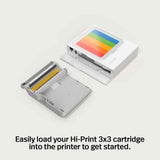 Polaroid Hi-Print Paper Cartridge| 3x3-inch 30pcs Photo Sheets, Studio Quality Square Print, Fast 50-Sec Print from Smartphones, Works with Hi-Print Pocket Photo Printer 3x3