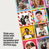 Polaroid Hi-Print Bundle| 3x3-inch Bluetooth Pocket Photo Printer + 60pcs Photo Sheets, Studio Quality Square Print, Fast 50-Sec Print from Smartphones