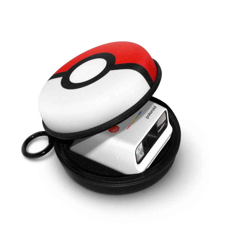 Polaroid Go Camera Case Pokémon Edition |Protective Carry Case for Polaroid Go Cameras, Polyester Fiber, Zinc Alloy, 151 x 80mm, Secure Travel Storage, Poké Ball Design