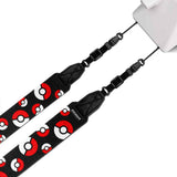 Polaroid Camera Strap Pokémon Edition | Adjustable 125cm Flat Shoulder/Neck Strap, Polyester & Cotton, Plastic Quick Release, for Go Gen 3, Now, Now+, Flip & I-2 Cameras, Poké Ball Design
