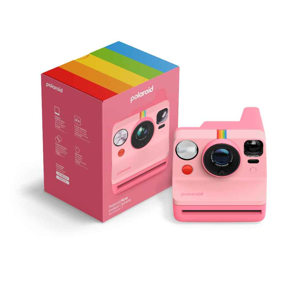 Polaroid Now Gen 3 Instant Camera| Two-Lens Autofocus, Self-Timer, Double Exposure, Flash, USB-C, Works w/ i-type and 600 Films, for Gen Z, Millenials, Teens - Pink