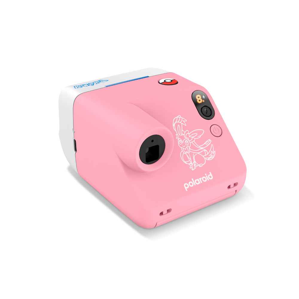 Polaroid Go Gen 3 Pokémon Edition Instant Camera | Pocket Analog Camera, Selfie Mirror, Self-Timer, Double Exposure, Strong Flash, 63.75mm Lens, USB-C, Custom Lanyard - Sylveon