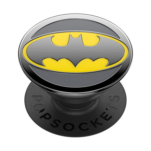 PopSockets PopGrip Licensed| Gel Phone Grip & KickStand, Removable Reusable Washable, Works with Smooth Hard Plastic Case, Easy Remove Top for Wireless Charging - DC Comics Batman