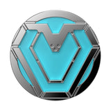 حامل هاتف PopSockets PopGrip مرخص | حامل جل للهاتف مع مسند، قابل للإزالة وإعادة الاستخدام والغسل، متوافق مع الأغطية البلاستيكية الصلبة الملساء، غطاء علوي سهل الإزالة للشحن اللاسلكي - مارفل آيرون هارت