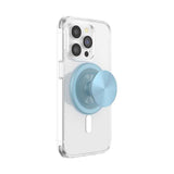PopSockets MagSafe PopGrip Metallic| Magnetic Phone Grip & Stand, Strong Magnet, for iPhone 15/14/13/12 & MagSafe Cases, Included Adapter Ring for non-MagSafe Phones & Cases - Blue Sigh (Copy)