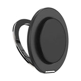 PopSockets MagSafe Kick-Out Grip & Stand| Magnetic Pop-up Phone Grip, Stable Stand, 360° Rotation, for iPhone 17/16/15/14/13/12, Included Adapter Ring for non-MagSafe Phones & Cases - Black