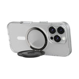PopSockets MagSafe Kick-Out Grip & Stand| Magnetic Pop-up Phone Grip, Stable Stand, 360° Rotation, for iPhone 17/16/15/14/13/12, Included Adapter Ring for non-MagSafe Phones & Cases - Black