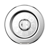 PopSockets MagSafe Kick-Out Grip & Stand| Magnetic Pop-up Phone Grip, Stable Stand, 360° Rotation, for iPhone 17/16/15/14/13/12, Included Adapter Ring for non-MagSafe Phones & Cases - Silver