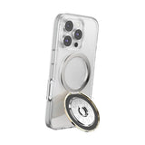 PopSockets MagSafe Luxe Kick-Out Grip & Stand| Magnetic Pop-up Phone Grip, Stable Stand, 360° Rotation, for iPhone 17/16/15/14/13/12, Included Adapter Ring for non-MagSafe Phones & Cases - Gold