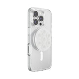 PopSockets MagSafe Suck-Up 3-in-1 Grip Stand Mount| Magnetic Phone Holder, Strong Hold on Mirrors & Flat Surfaces, for iPhone 17/16/15/14/13/12, Adapter Ring for non-MagSafe Phones & Cases - Clear