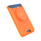 محفظة PopSockets الجلدية MagSafe PopWallet+ | محفظة جلدية لحمل البطاقات + مقبض + حامل، تتسع لـ 3 بطاقات، مغناطيس قوي، لأجهزة iPhone 15/14/13/12، تتضمن حلقة محول للهواتف والأغطية غير المتوافقة مع MagSafe - لون شمام