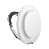 PopSockets MagSafe Luxe Kick-Out Grip & Stand| Magnetic Pop-up Phone Grip, Stable Stand, 360° Rotation, for iPhone 17/16/15/14/13/12, Included Adapter Ring for non-MagSafe Phones & Cases - White