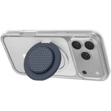 PopSockets MagSafe Kick-Out Grip & Stand, Magnetic Phone Grip & Kickstand for MagSafe-Compatible iPhone Cases, Adjustable Stand, Hands-Free Viewing & Secure Grip, Aluminum Knurl Navy