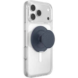PopSockets MagSafe Kick-Out Grip & Stand, Magnetic Phone Grip & Kickstand for MagSafe-Compatible iPhone Cases, Adjustable Stand, Hands-Free Viewing & Secure Grip, Aluminum Knurl Navy