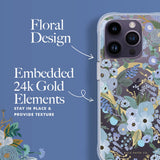 RIFLE PAPER CO. iPhone 14 Pro - Garden Party Blue with Magsafe - Clear
