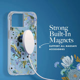 RIFLE PAPER CO. iPhone 14 Plus - Garden Party Blue with Magsafe - Clear