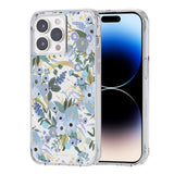 RIFLE PAPER CO. iPhone 14 Pro Max - Garden Party Blue with Magsafe - Clear