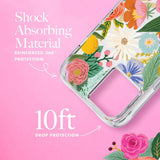 RIFLE PAPER CO. iPhone 14 Plus - Garden Party Blush with Magsafe - Clear