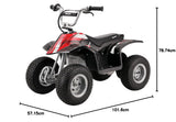 Razor Dirt Quad Bike 4-Wheel Electric Quad Bike, Power 500W Motor, 13Km/Hr Speed, 12" Tires, Great for Off Road, Strong & Sturdy, Rechargeable, Battery Operated, For 8+ Age - Black