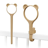 جهاز مراقبة الأطفال بالفيديو عالي الدقة بتقنية الواي فاي من لوليبوب - مجموعة ملحقات خارجية قابلة للتبديل 20 سم - دب براوني