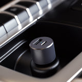 SATECHI 72W PD Dual Port Car Charger (USB-C + USB-A) - Space Gray