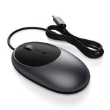 Satechi C1 USB-C Wired Mouse 1.5M| Lag-Free, Fast and Precise, No-Charging Wired Mouse, for Macbook Pro, Air, Laptops, Desktops, Tablets, Space Grey