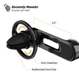 SCOSCHE Black Magnetic Car Mount Free Flow Vent with Adjustable Arm