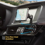 SCOSCHE Black Magnetic Car Mount Free Flow Vent with Adjustable Arm