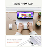 Satechi USB-C Snap Hub, 6-in-1 USB-C Hub for MacBook Neo, MacBook Air & Pro, 4K HDMI, 45W PD Charging, USB-A & USB-C 5Gbps, SD & MicroSD Card Readers, Aluminum, Compact Design, Silver