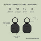 SATECHI Vegan Leather FindAll Keychain Black