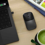 Satechi Slim EX Wireless Mouse, Bluetooth 5.3 & 2.4GHz USB-C Wireless Mouse, Quiet Clicks, Precision Scroll Wheel, USB-C Rechargeable, Aluminum, Compatible with Mac, Windows, iPad & iPhone, Space Black